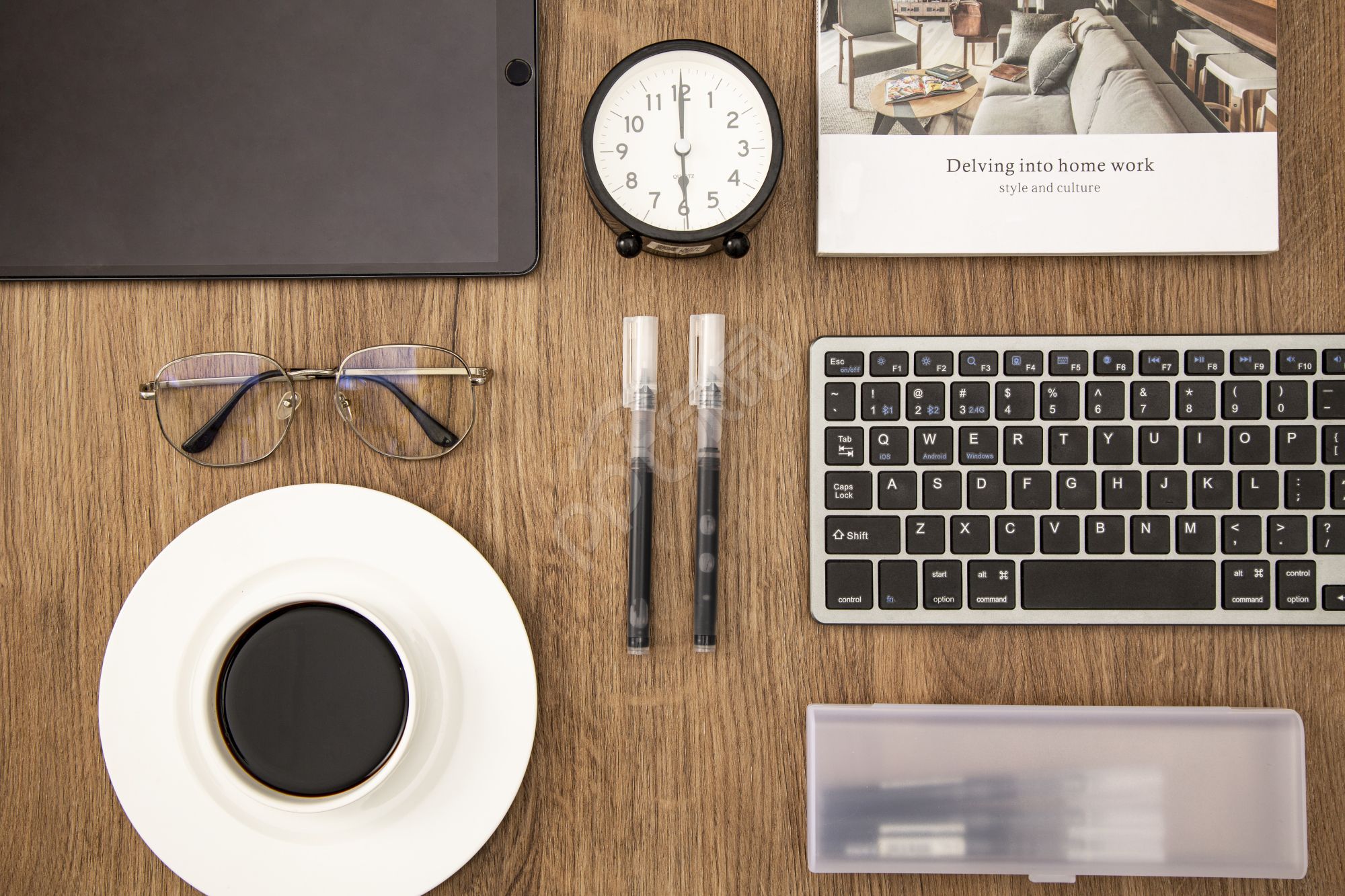 商务相机PPT背景图模板