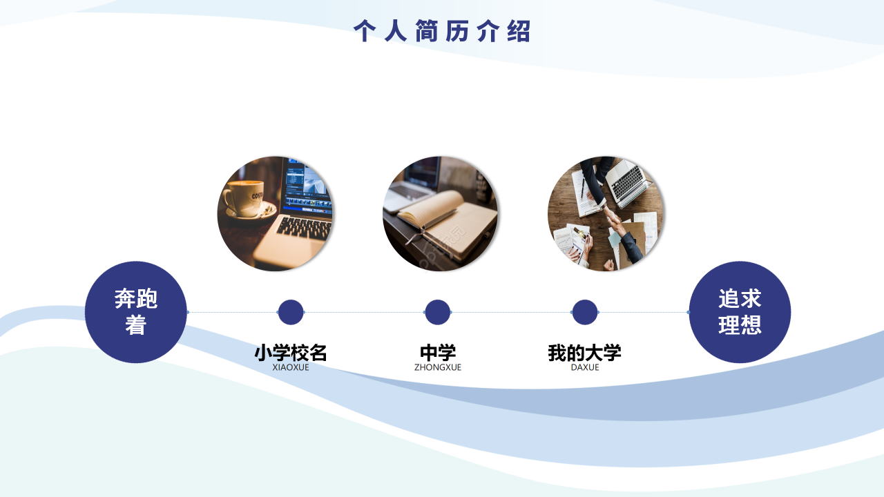 简约商务风员工岗位竞聘个人求职竞聘报告ppt模板