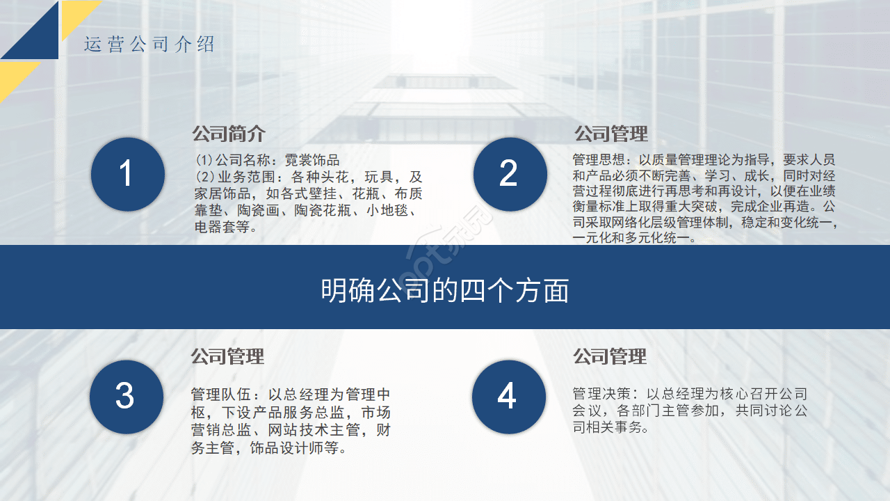 黄蓝撞色商务通用产品商业计划书市场营销方案ppt模板