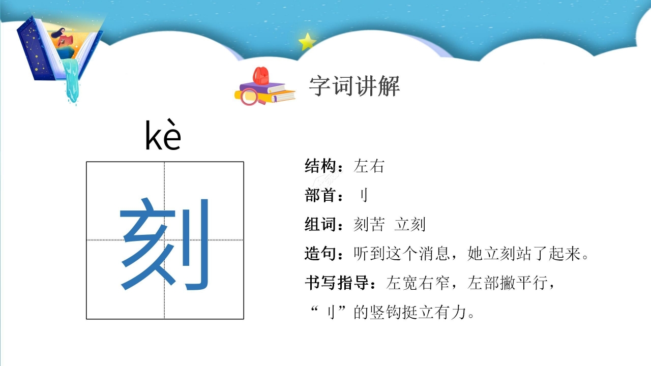 蓝色梦幻小马过河语文教学PPT课件