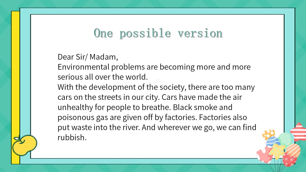 绿色淡雅英语教学PPT课件