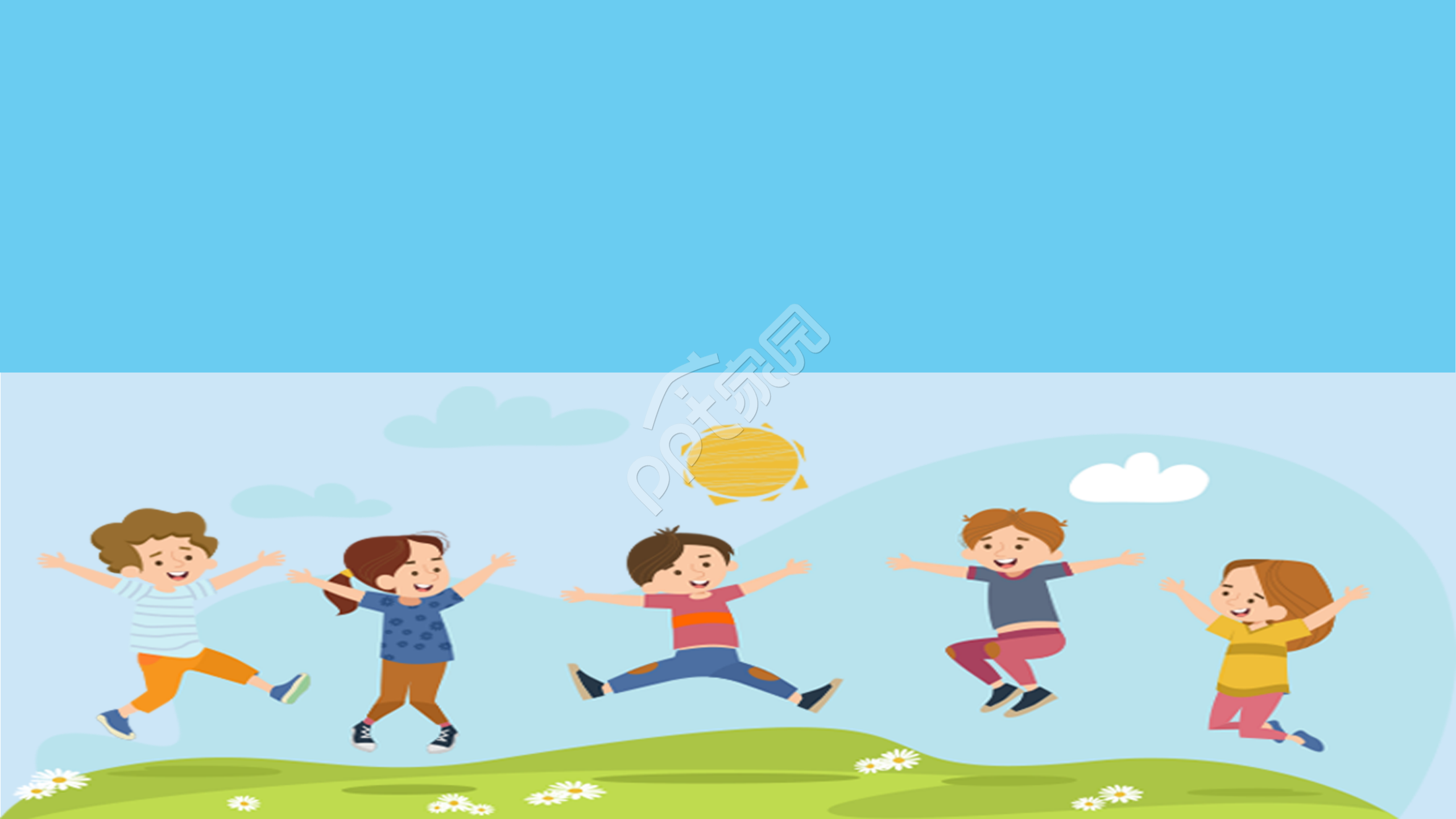 卡通手绘教育教学培训ppt背景图片