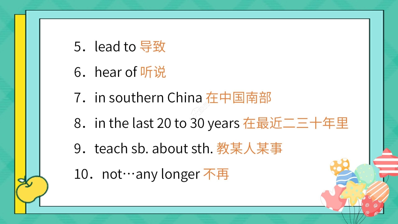 卡通绿色简约英语教学说课PPT课件