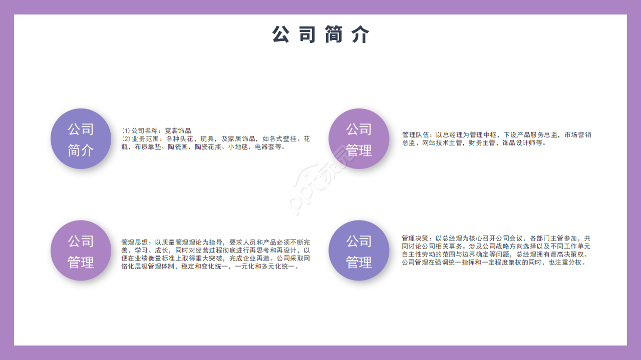 紫色简约大学生创业项目计划书展示ppt模板