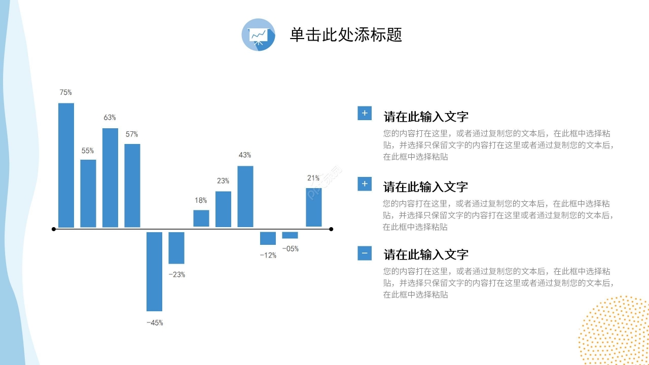 蓝色简约行业投资分析PPT模板