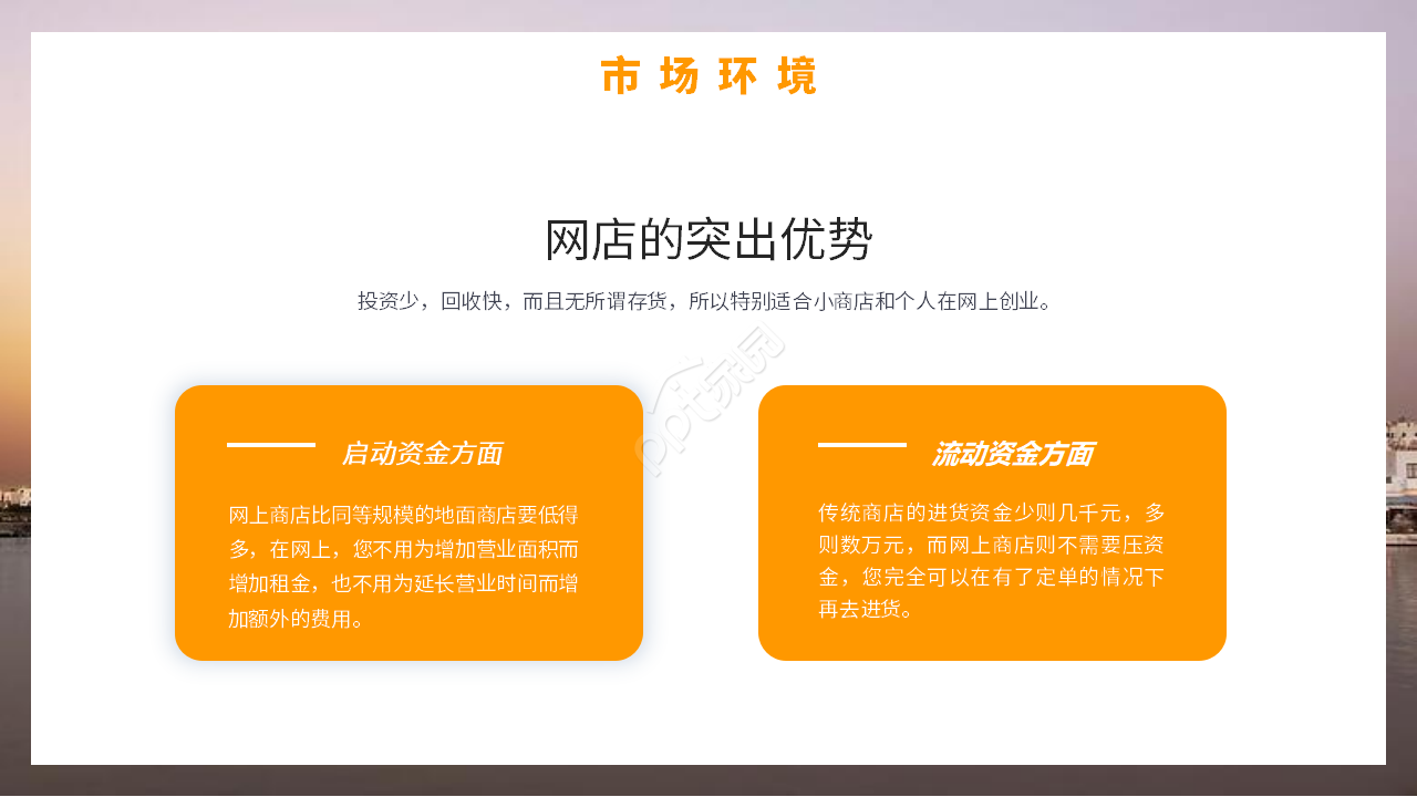 商务简约风电子商务创新创业项目计划书ppt模板