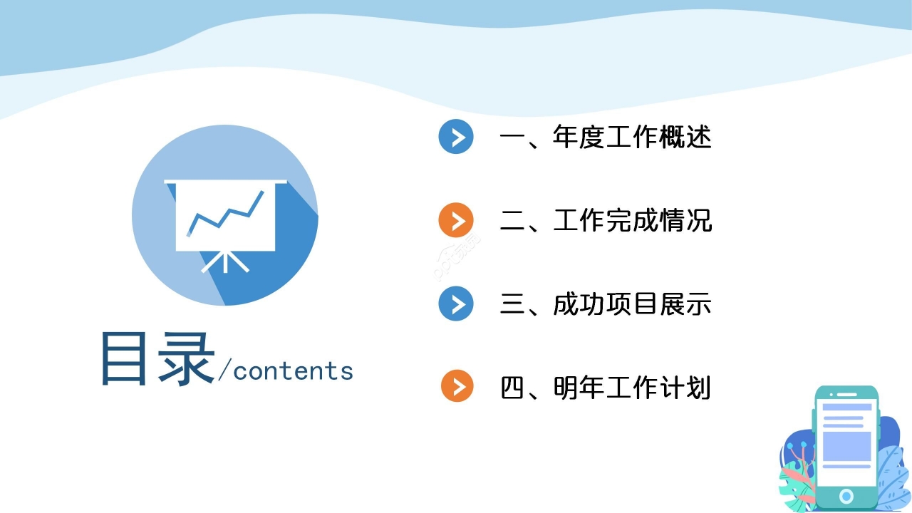 蓝色简约行业投资分析PPT模板