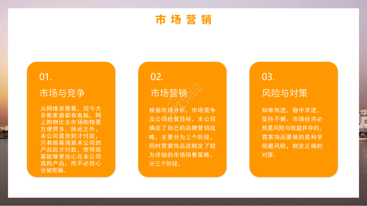 商务简约风电子商务创新创业项目计划书ppt模板