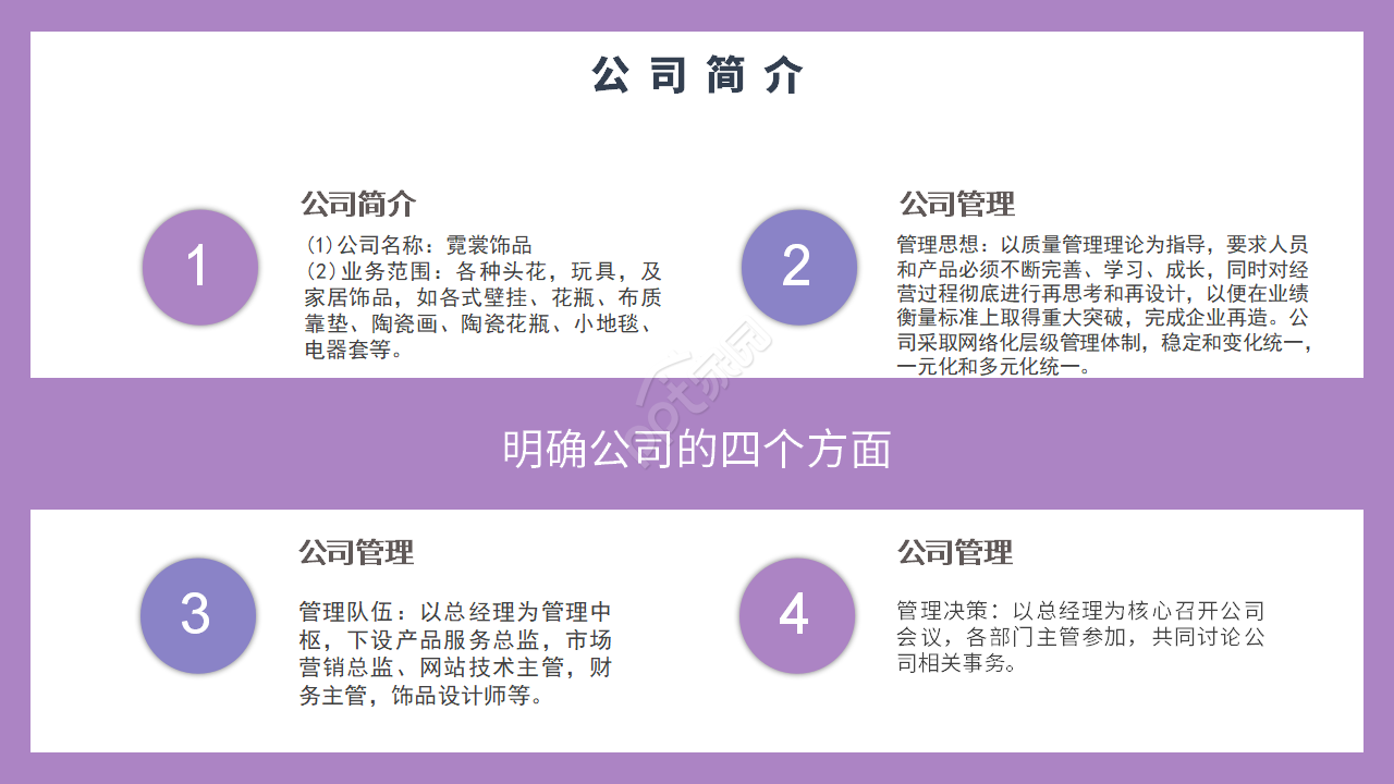 紫色简约大学生创业项目计划书展示ppt模板