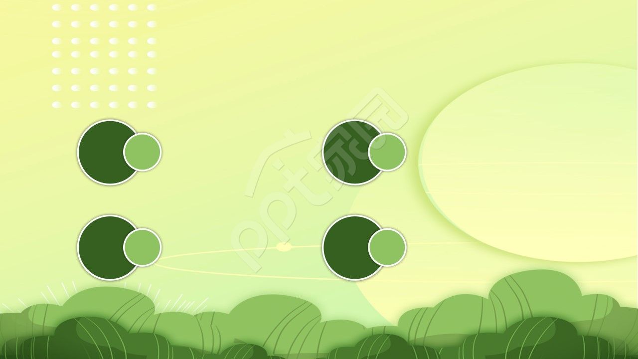 卡通手绘环保公益主题ppt背景图片