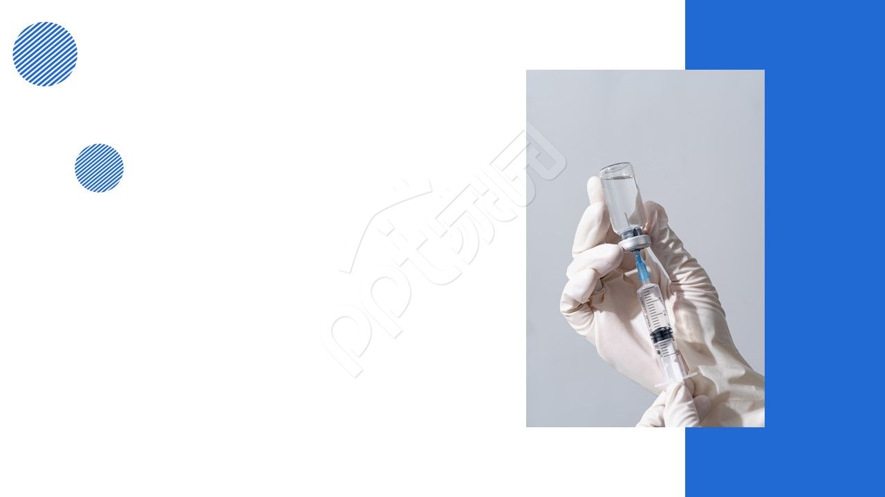 蓝色医疗行业ppt背景图片