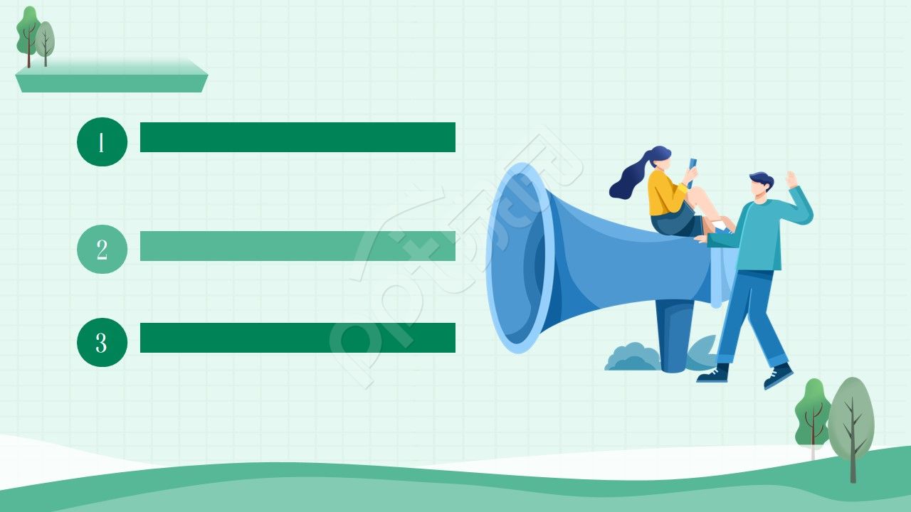 卡通手绘志愿者活动ppt背景图片