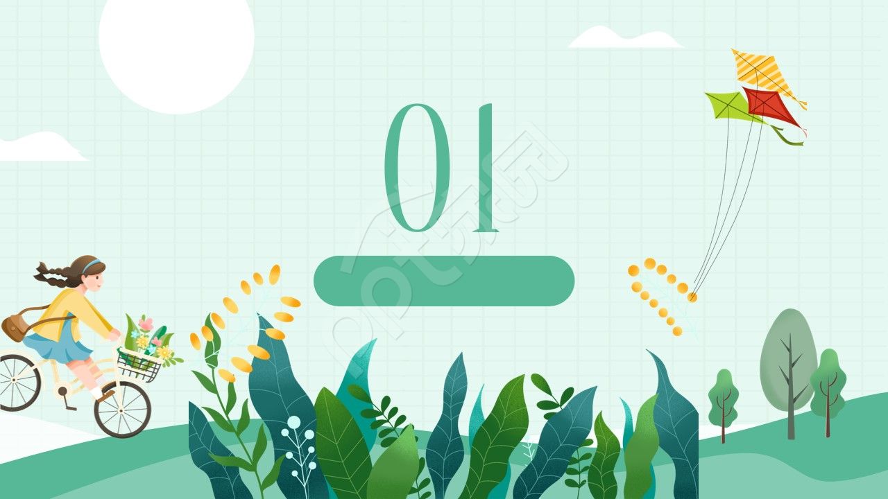 卡通手绘志愿者活动ppt背景图片