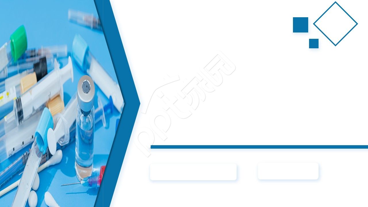 简约医疗健康ppt背景图片