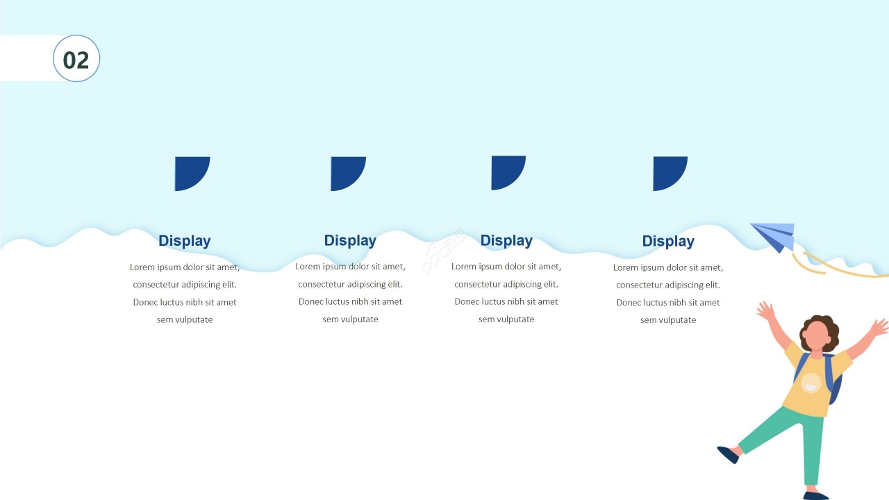 蓝色淡雅卡通开学第一课主题班会公开课PPT模板