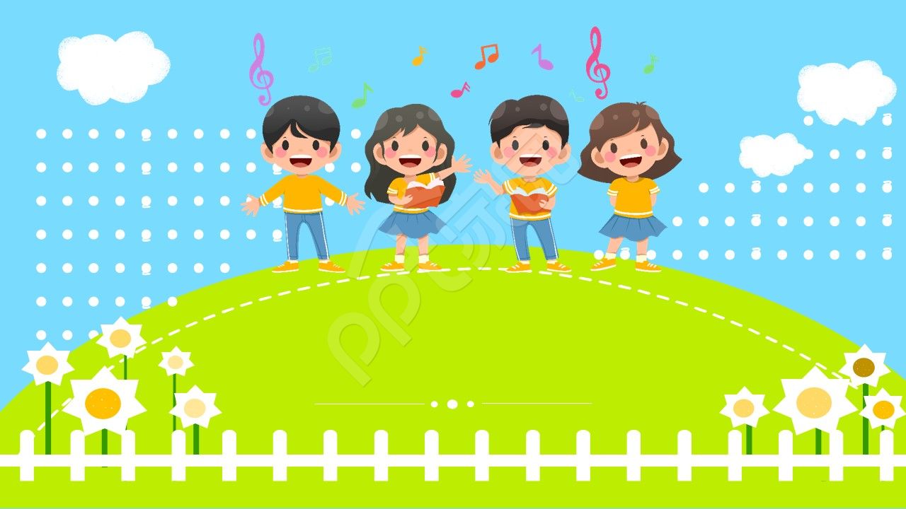 卡通手绘竞选班干部ppt背景图片