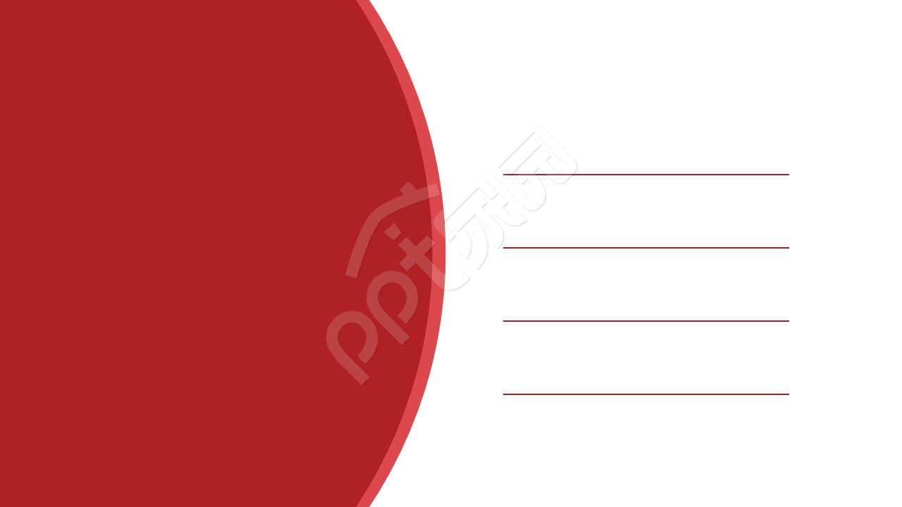 红白简约毕业答辩ppt背景图片