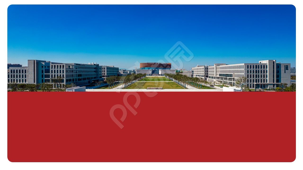 红白简约毕业答辩ppt背景图片