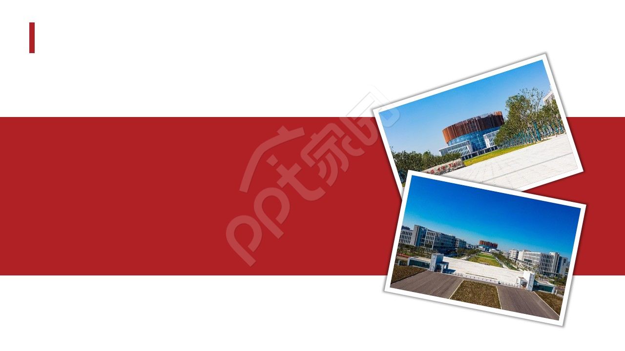 红白简约毕业答辩ppt背景图片