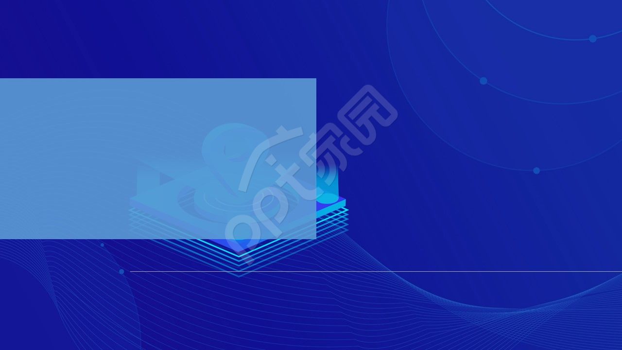 蓝色简约工作汇报ppt背景图片