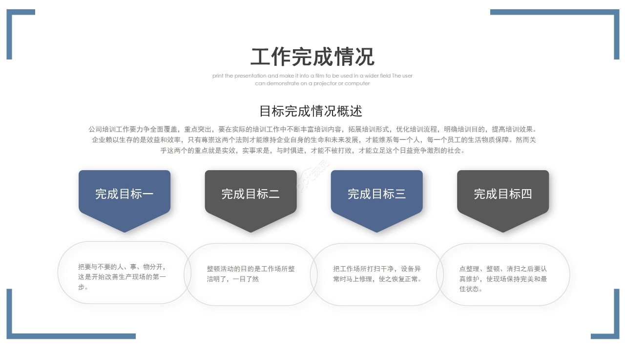 商务简约工作总结项目汇报述职报告PPT模板