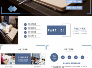 商务简约工作总结项目汇报述职报告PPT模板下载推荐