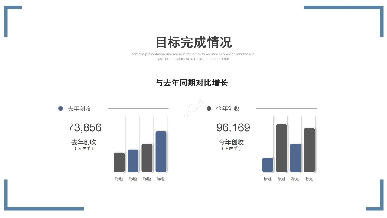 商务简约工作总结项目汇报述职报告PPT模板