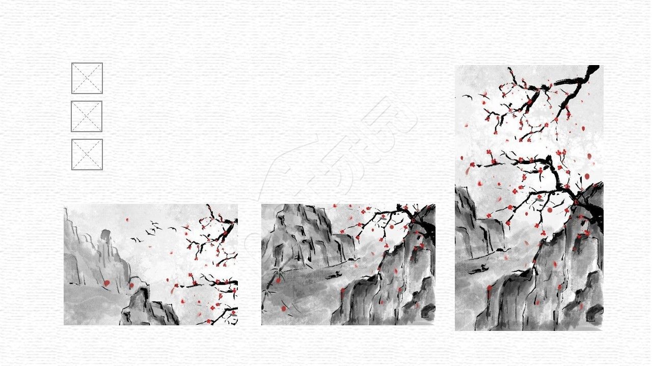 中国水墨风ppt背景图片