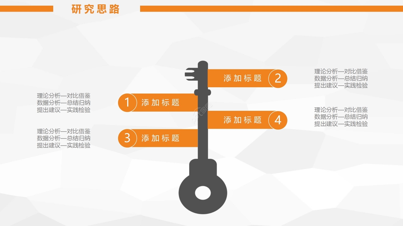 橙色商务毕业论文答辩开题报告项目汇报PPT模板