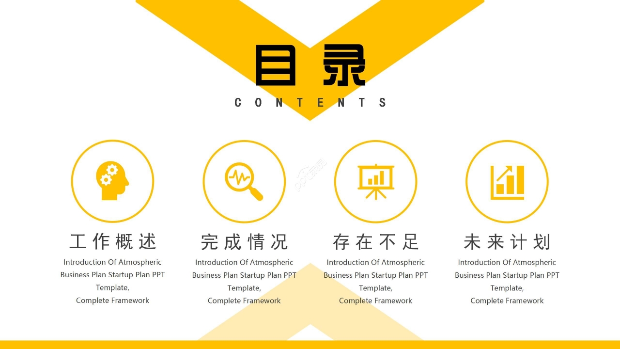 商务简约述职报告工作总结PPT模板