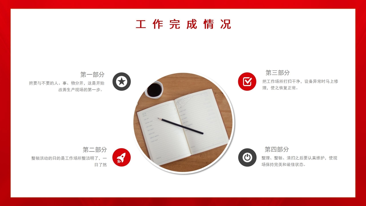 红色国风党政工作总结项目报告销售培训PPT模板