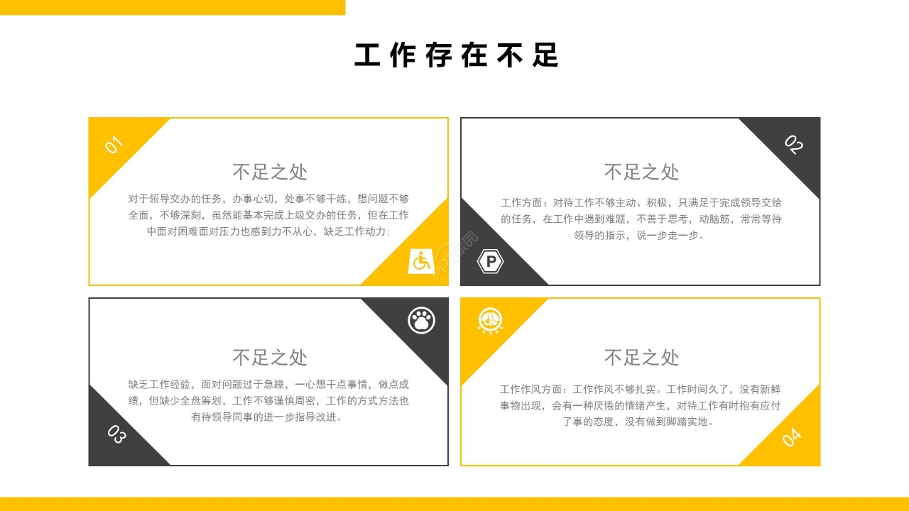 商务简约述职报告工作总结PPT模板