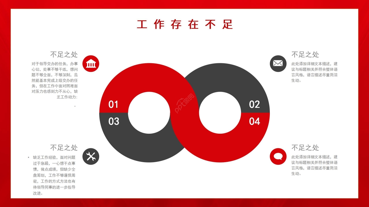 红色国风党政工作总结项目报告销售培训PPT模板