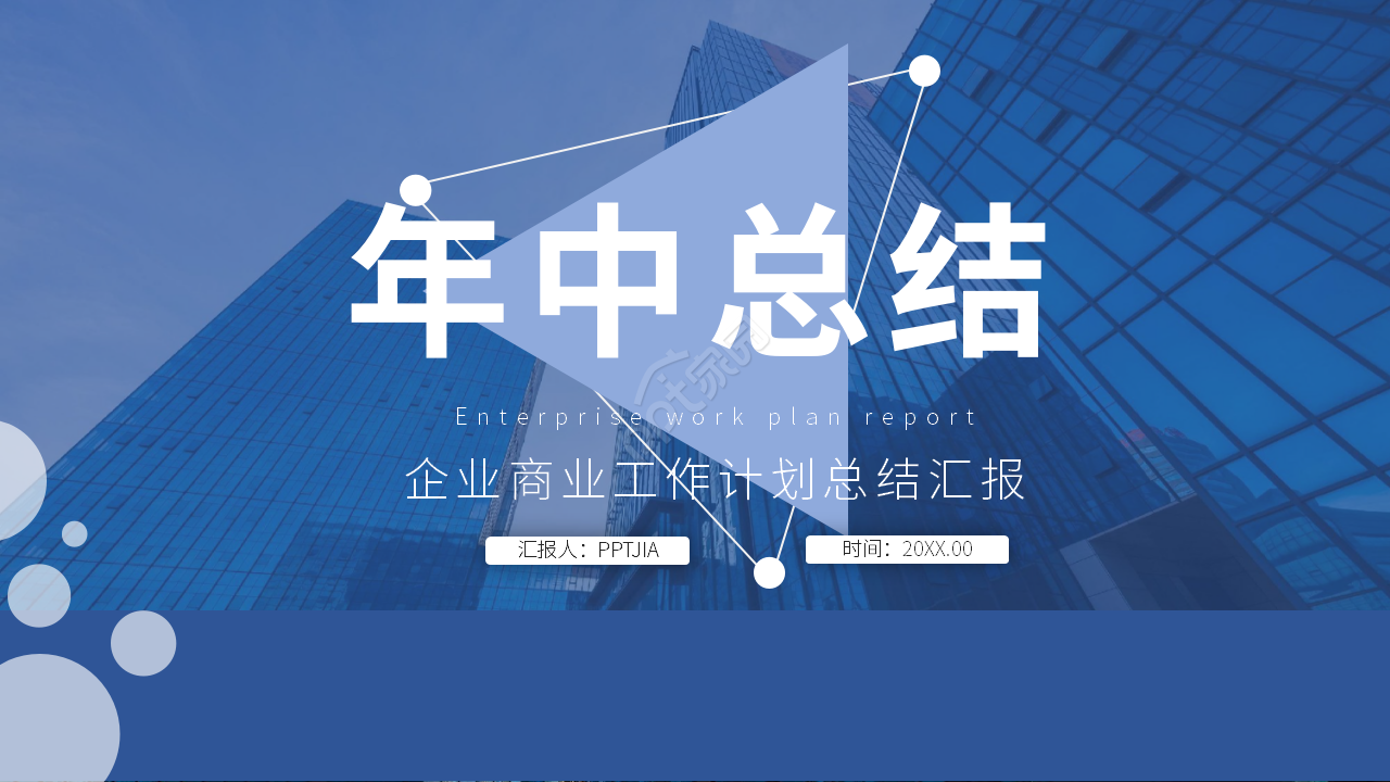 年中总结报告模板ppt