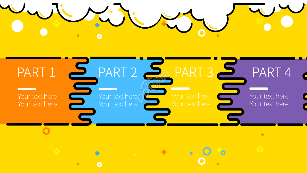 卡通创意美术说课课件主题培训PPT模板