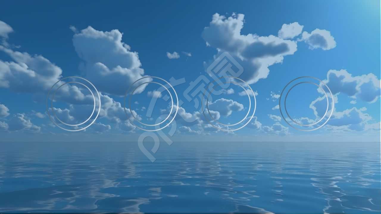 蓝色商务风格ppt图片素材