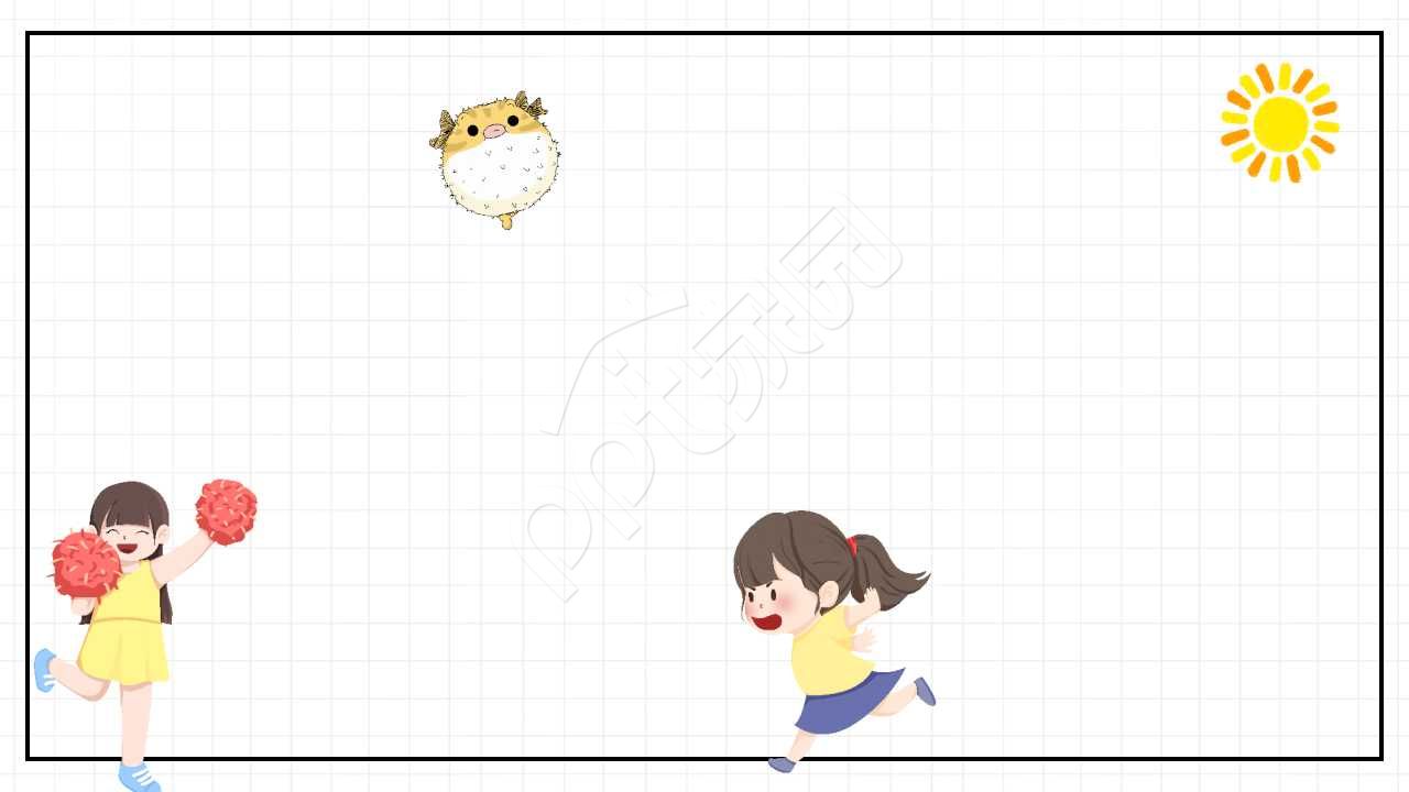 卡通简约宝宝成长相册ppt背景图片