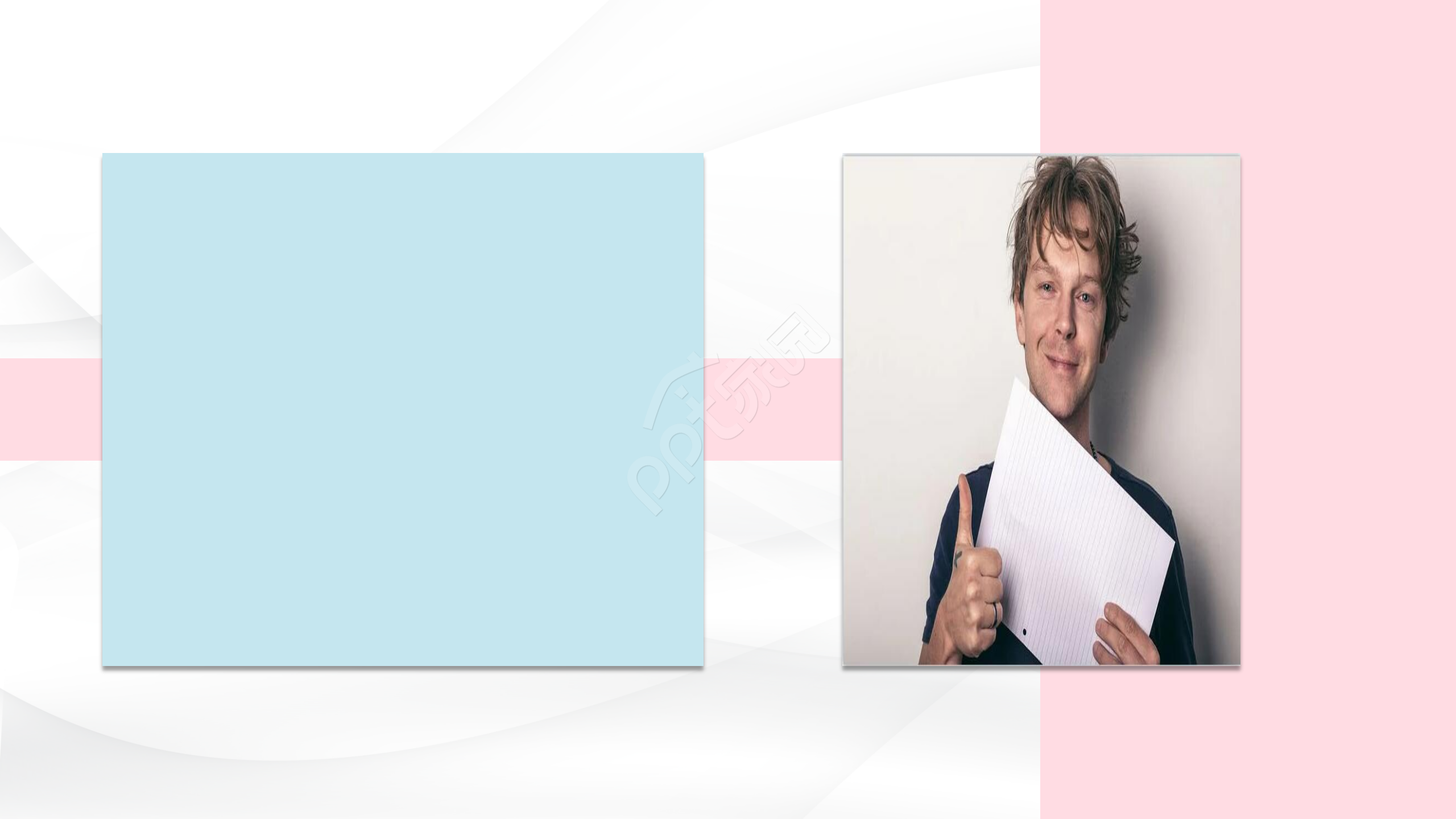 粉蓝简约ppt背景图片