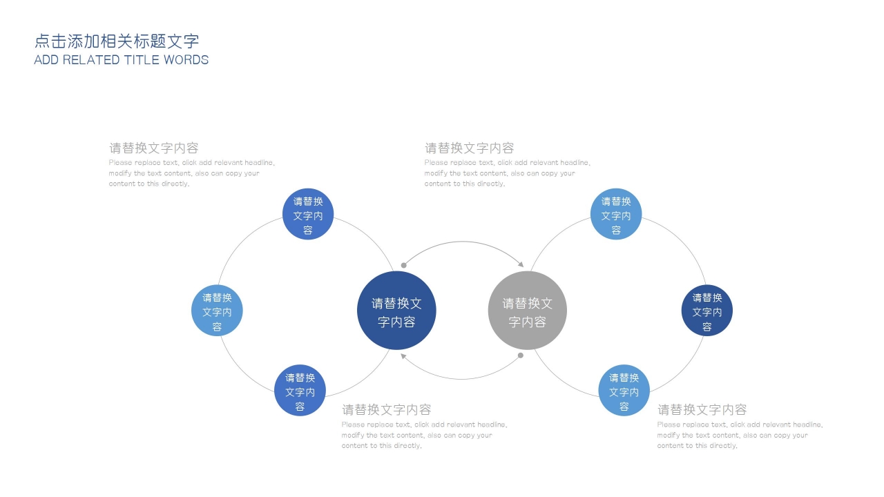 蓝色商务项目专用行业PPT模板