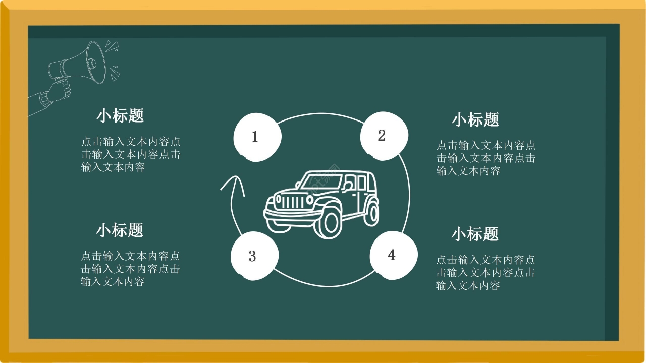 卡通手绘黑板风化学专业论文答辩ppt模板