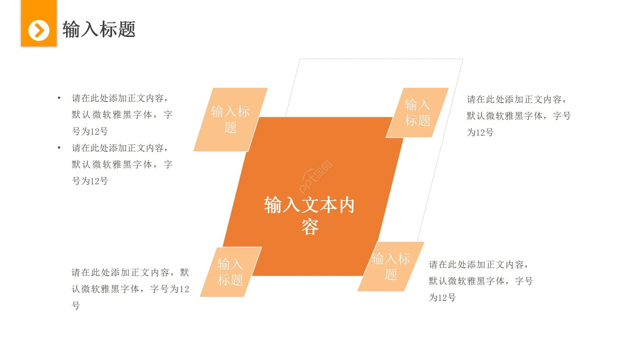 暖色商务简约商业汇报年终总结PPT模板