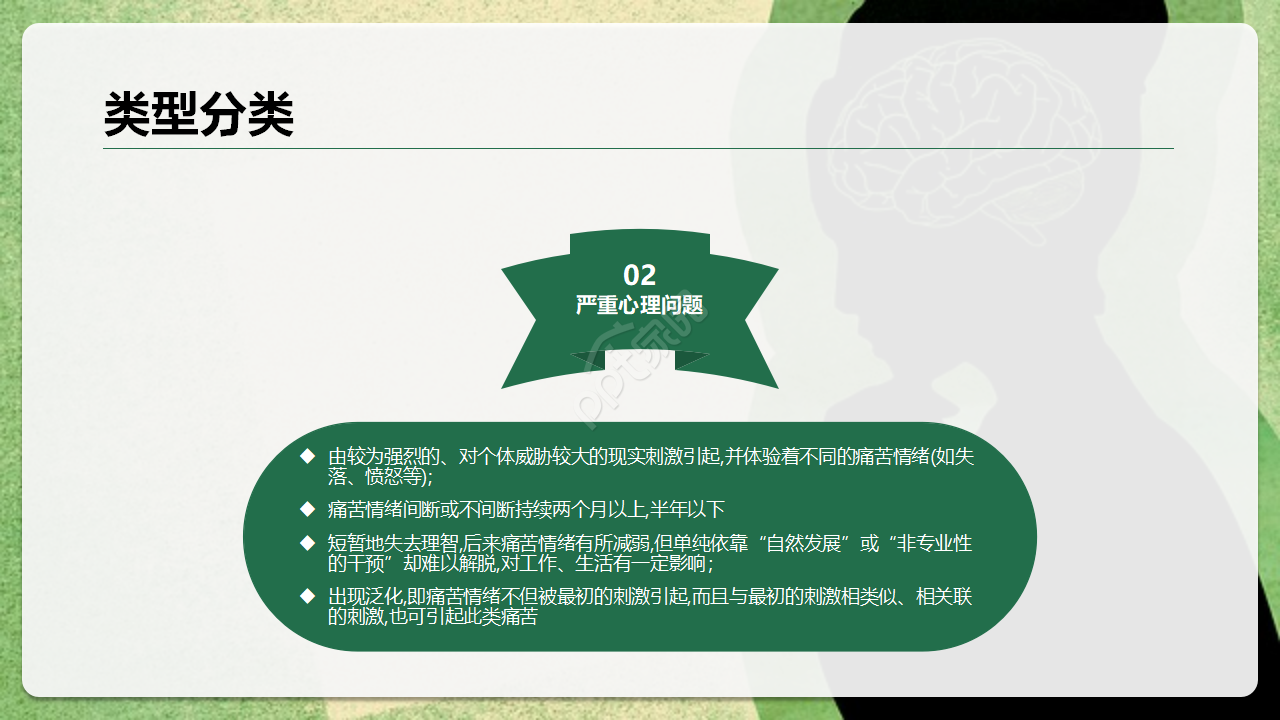 简约风关爱儿童心理健康成长ppt模板