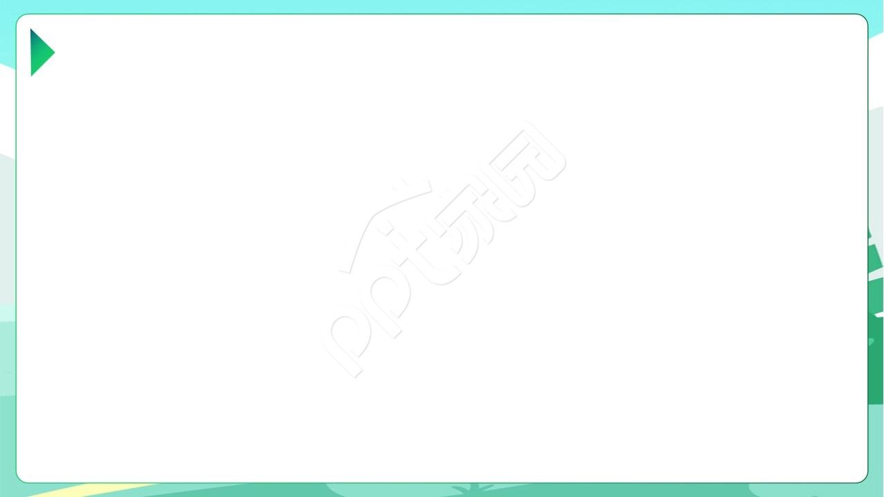 卡通学生小清新边框ppt背景图片