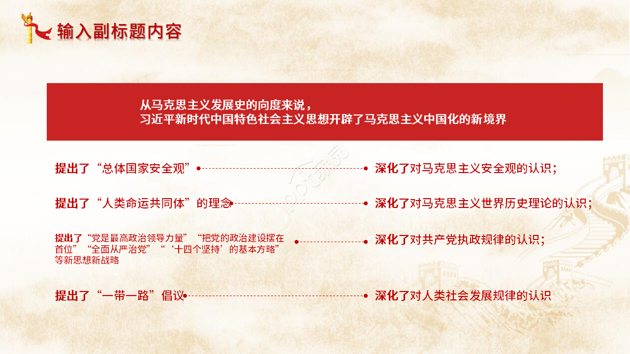 红色党政党员党史学习通用ppt模板