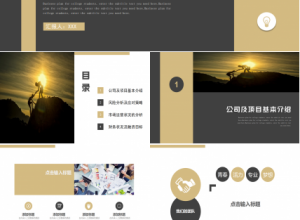 深色商务互联网创业项目计划书ppt模板下载推荐