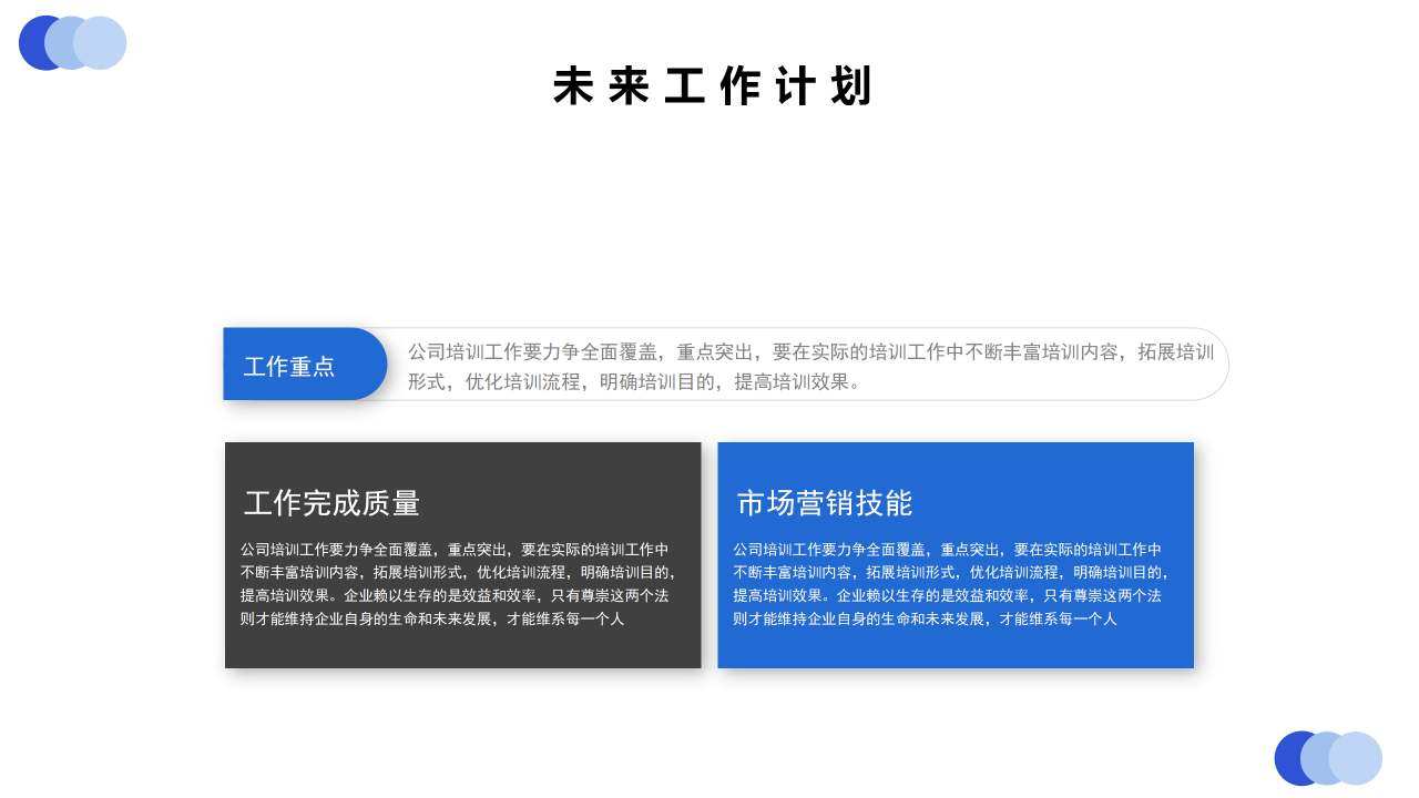 简约商务风年终述职报告工作总结新年计划ppt模板