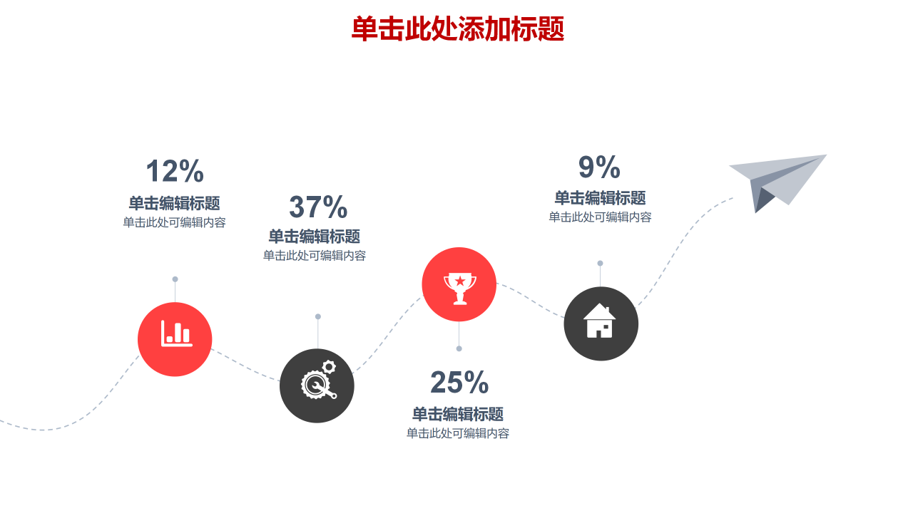 2019红色年终总结暨工作计划ppt模板