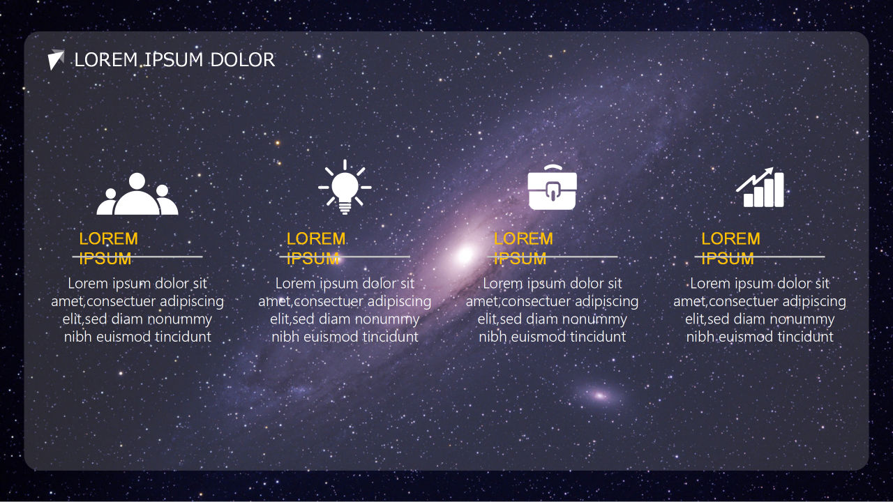 简约星空ios风年终总结汇报ppt模板