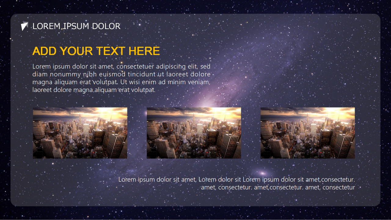 简约星空ios风年终总结汇报ppt模板