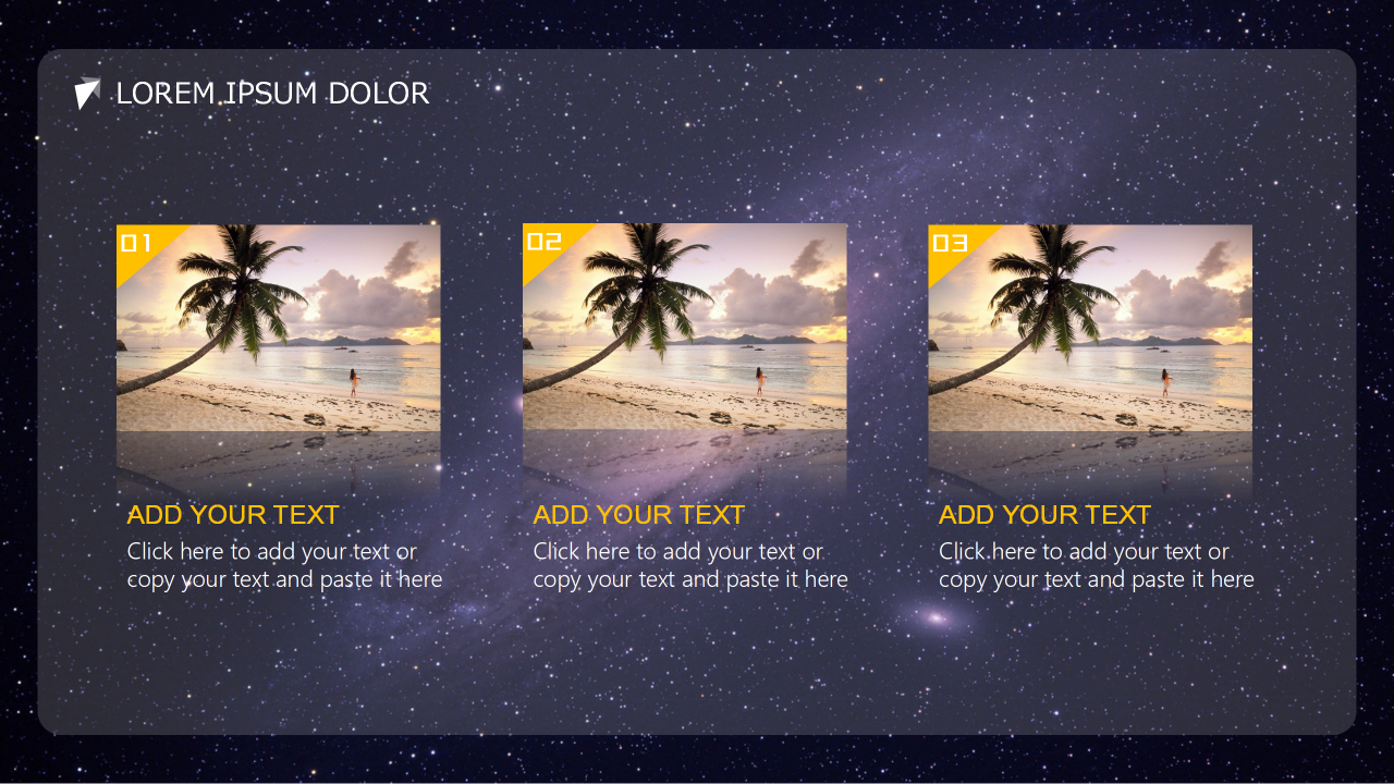 简约星空ios风年终总结汇报ppt模板